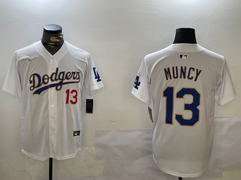 Men Los Angeles Dodgers #13 Muncy White Game 2024 Nike MLB Jersey style 1211->los angeles dodgers->MLB Jersey